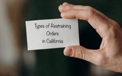 Types of Restraining Orders in California