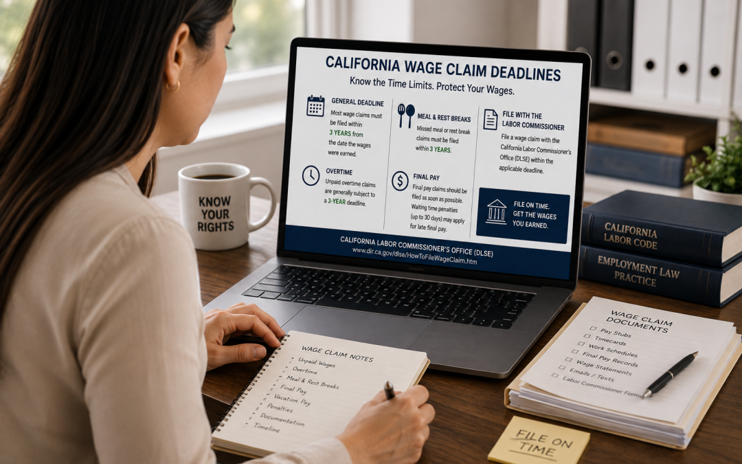 California Wage Claim Statute of Limitations