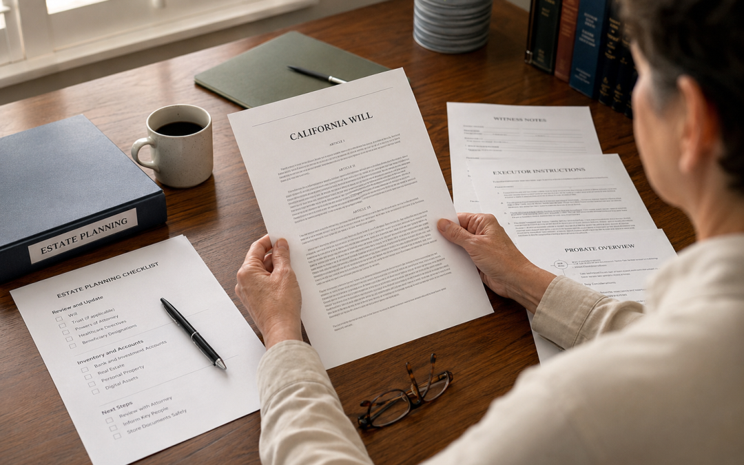 Forming a Will in California