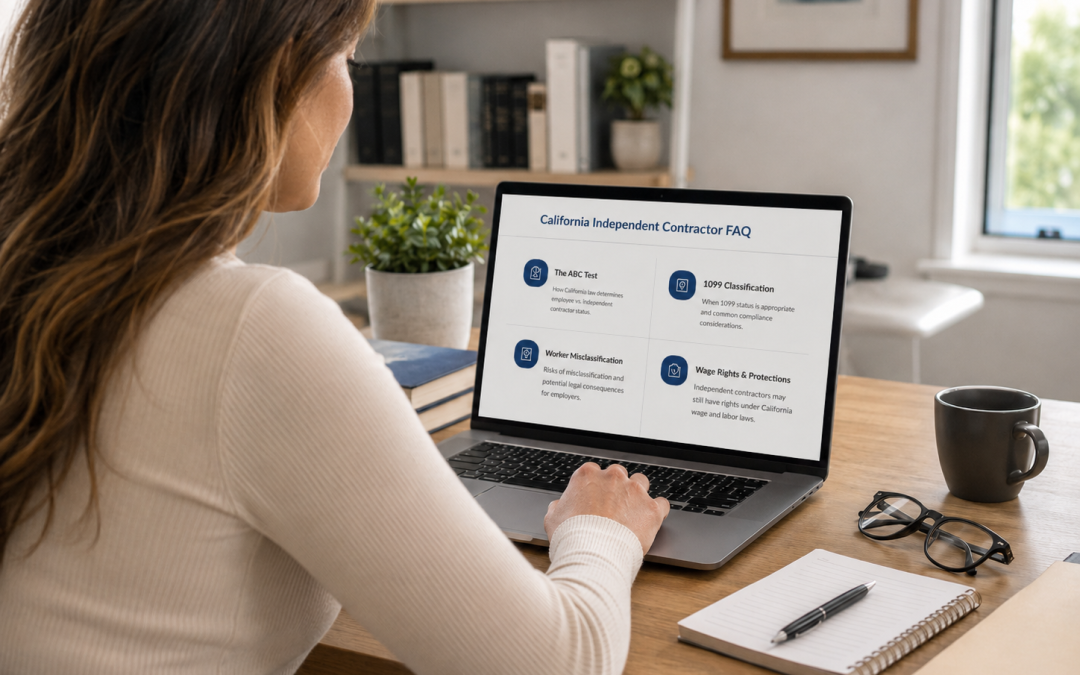 California Independent Contractor FAQs