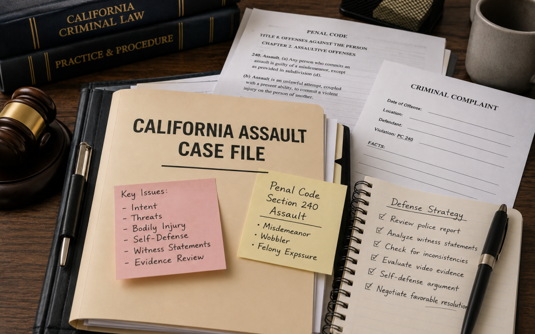 Degrees of Assault in California: 1st, 2nd, 3rd