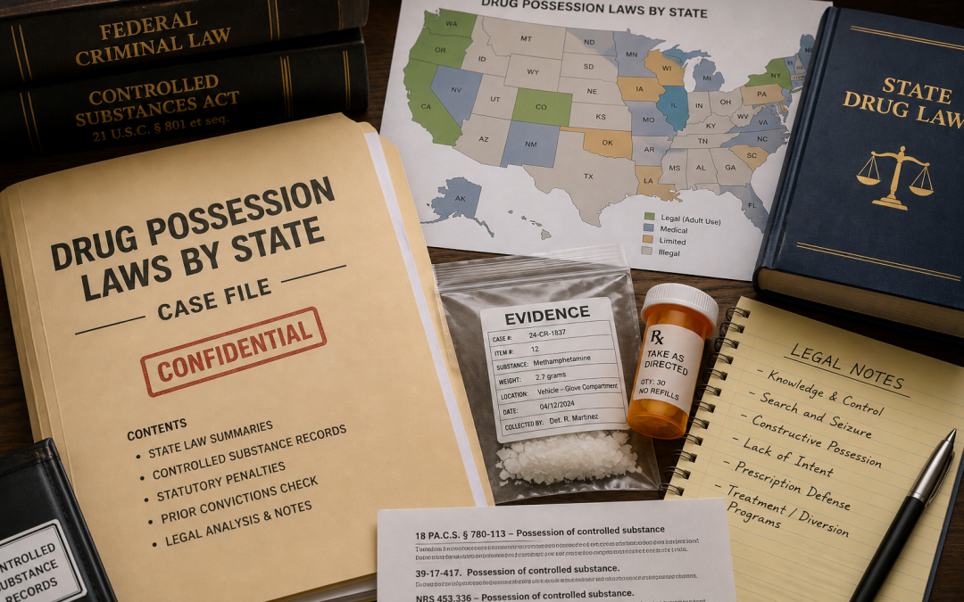 Drug Possession Laws By State