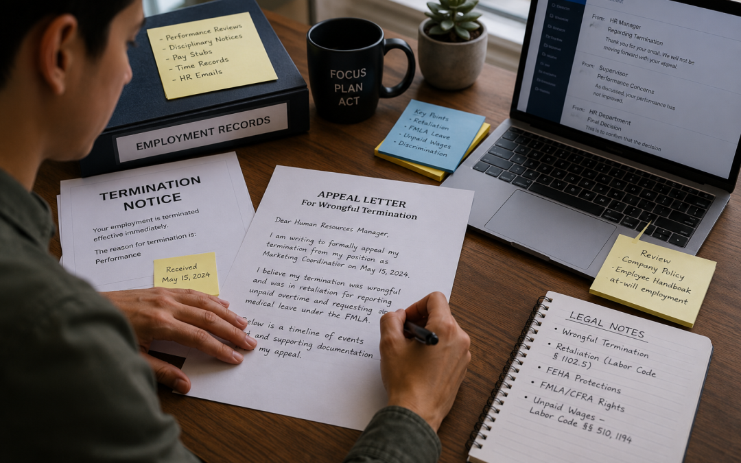 How to Write a Letter of Appeal for Wrongful Termination